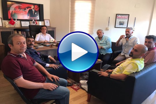 Profesör Dr Ahmet Maranki Tingader Genel Merkezinde Başkan Mehmet Ali Çeliğ'i ziyaret etti