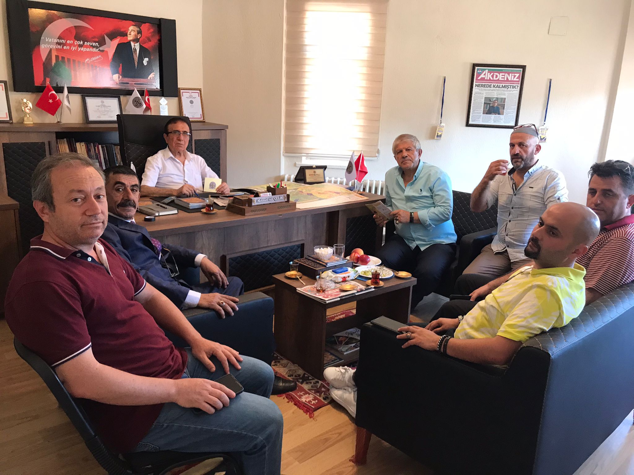 Profesör Dr Ahmet Maranki Tingader Genel Merkezinde Başkan Mehmet Ali Çelik'i ziyaret etti